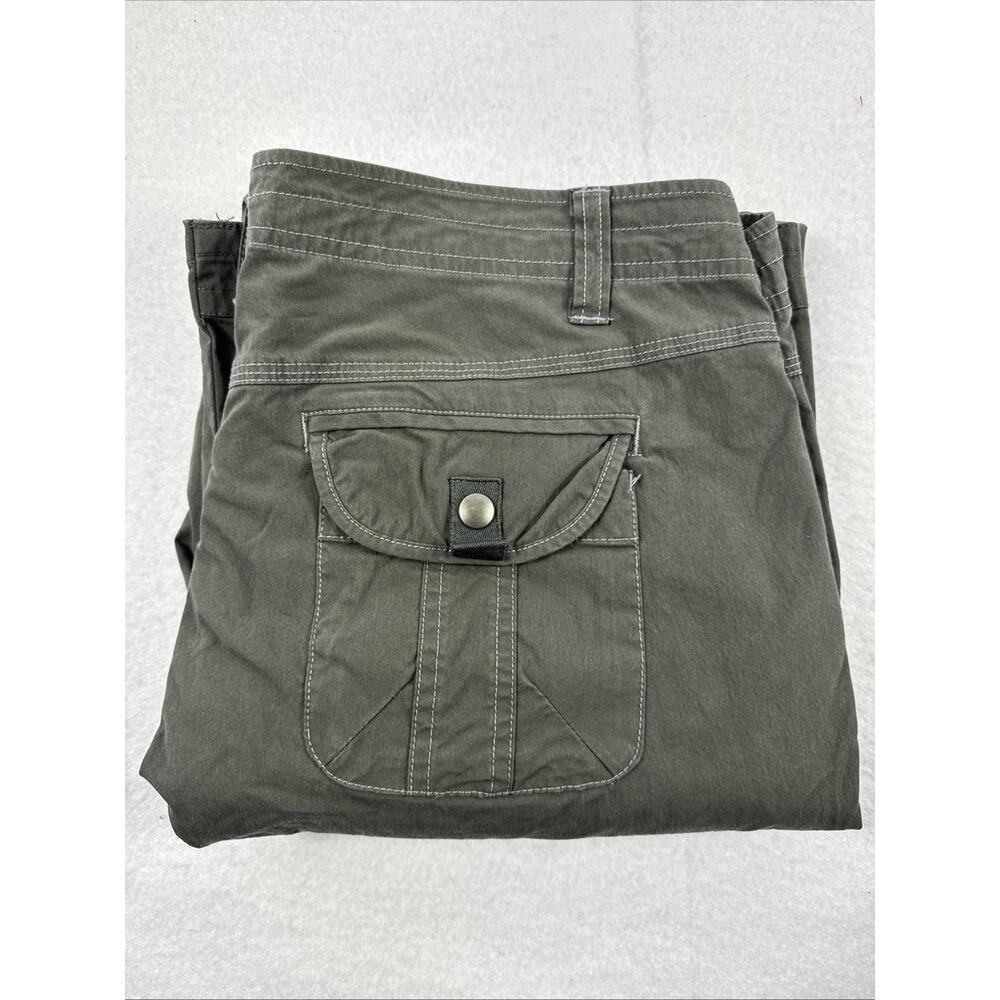 KUHL Pants Black Cargo Hiking Vintage Patina Dye Outdoor Casual Women’s Size 12
